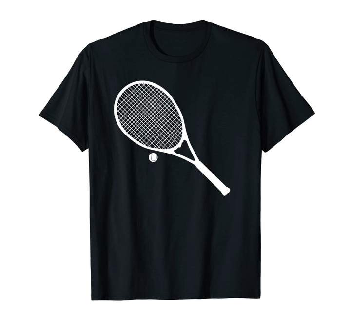 Silhouette Tennis Racket And Ball Player Smash Serve Fans Unisex T-Shirt