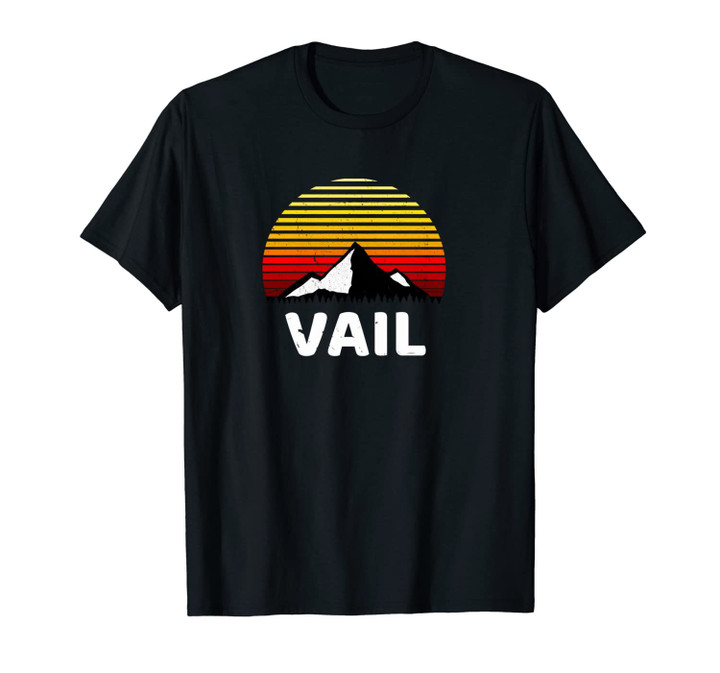 Vail Colorado Vintage Retro Mountain Unisex T-Shirt