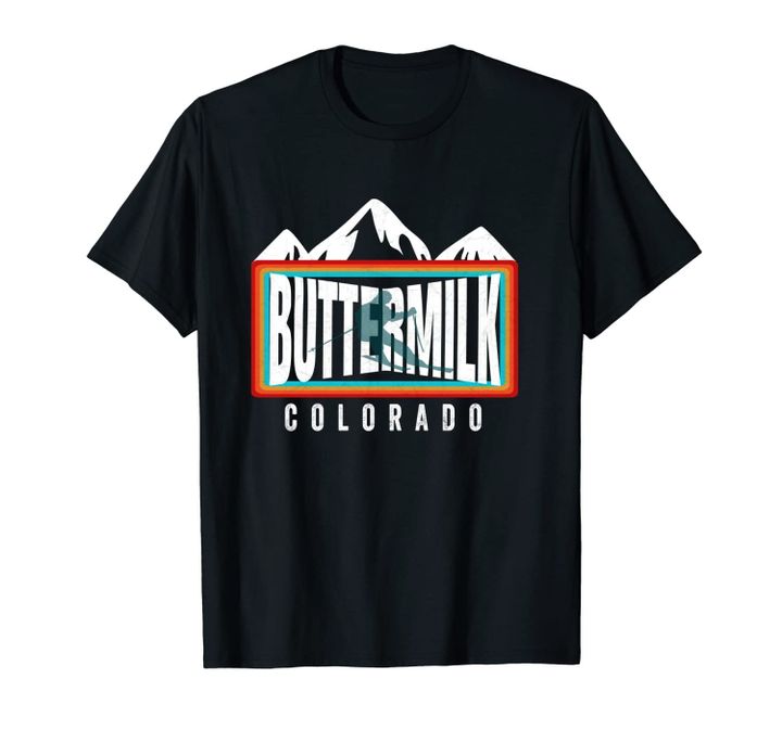 Retro Buttermilk CO Vintage Colorado Mountain Gear Unisex T-Shirt