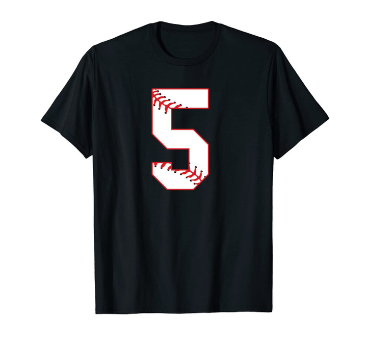 Baseball 5 Years Old Birthday Gift Softball Boys Girls Unisex T-Shirt