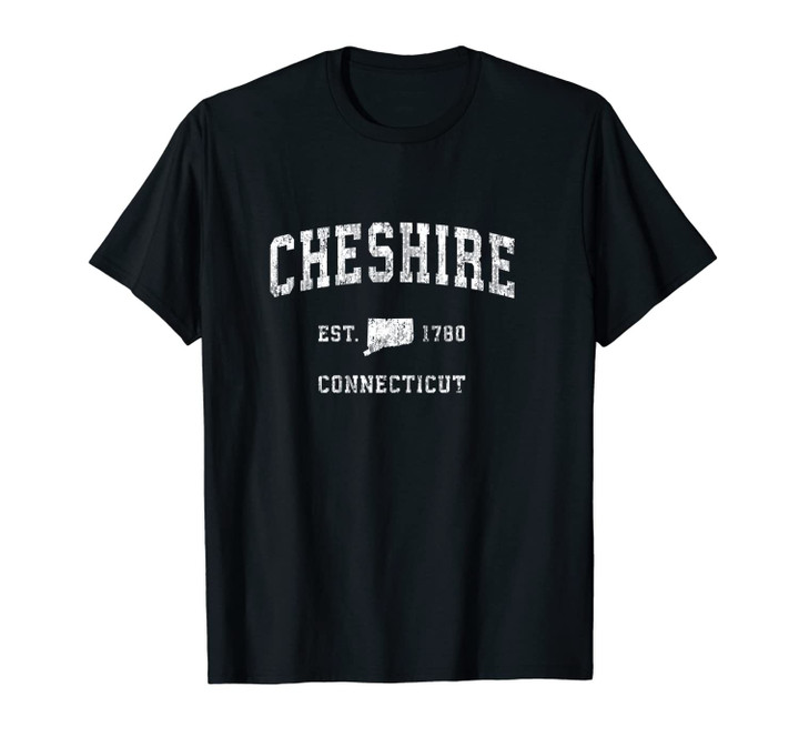 Cheshire Connecticut CT Vintage Athletic Sports Design Unisex T-Shirt