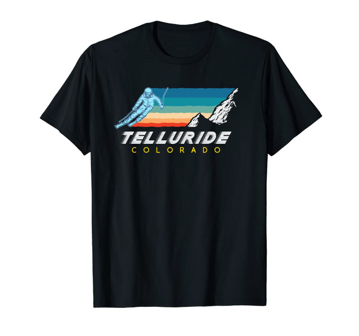 Telluride, Colorado - USA Ski Resort 1980s Retro Unisex T-Shirt