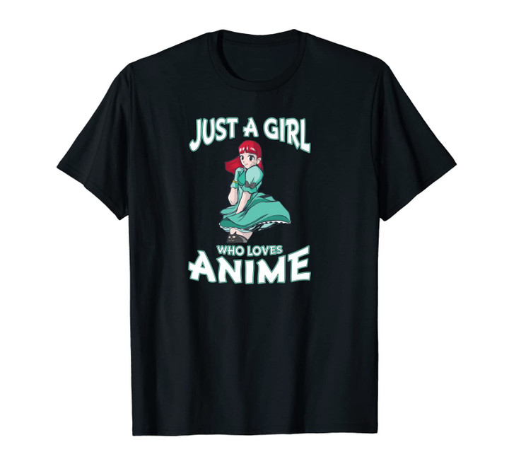 Just A Girl Who Loves Anime Gifts for Teen Girls Anime Merch Unisex T-Shirt