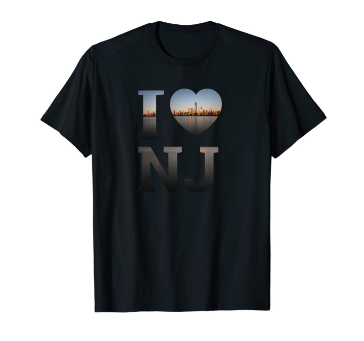 I Heart New Jersey City Skyline Art Gift Trenton NJ Souvenir Unisex T-Shirt