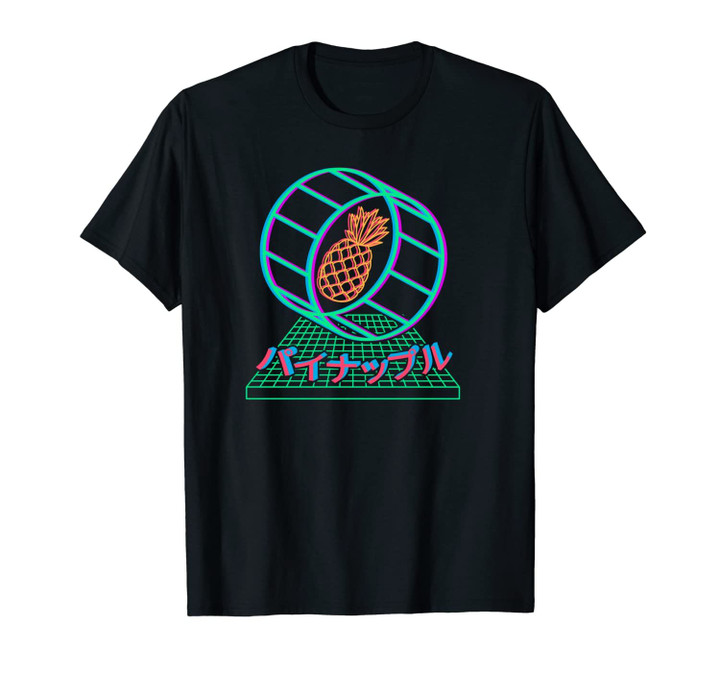 1980s Vaporwave Synthwave Retrowave Pineapple Fruit Unisex T-Shirt