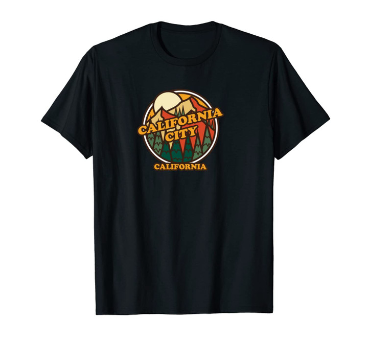Vintage California City California Mountain Hiking Souvenir Unisex T-Shirt