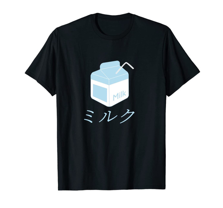 Aesthetic Milk Unisex T-Shirt Vaporwave Milk Carton 90s Otaku Style