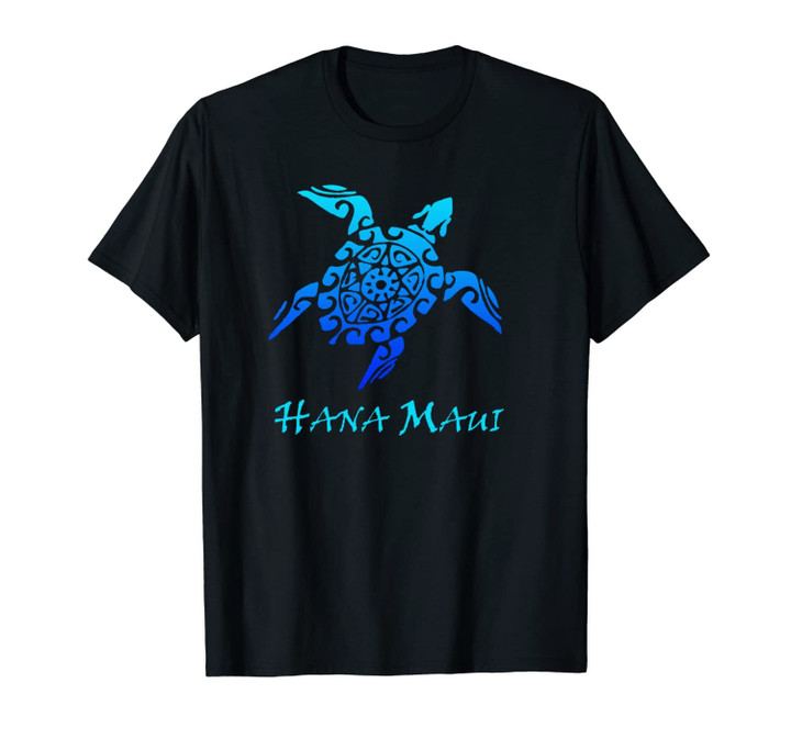 Hana, Maui Tribal Turtle Polynesian Tattoo Style Gift Unisex T-Shirt