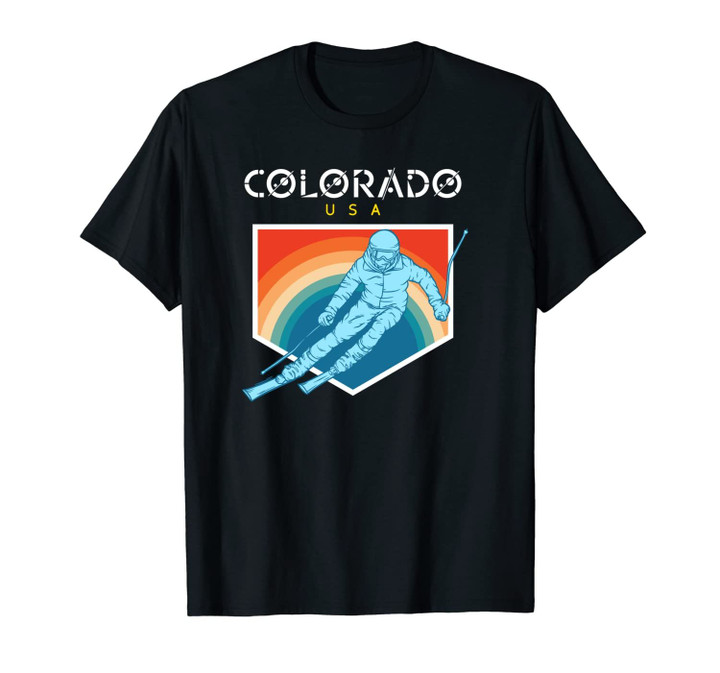 Colorado - USA Ski Resort 1980s Retro Unisex T-Shirt