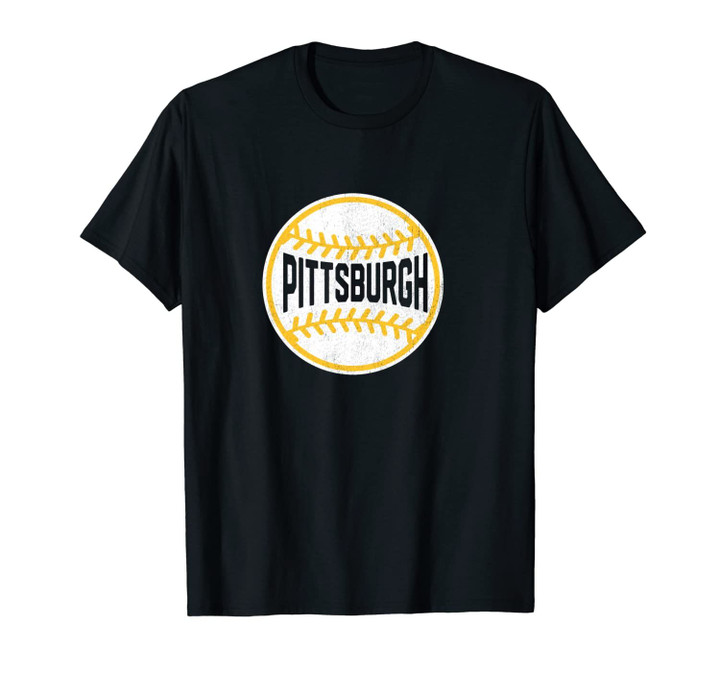 Vintage Pittsburgh Baseball Stitches Unisex T-Shirt