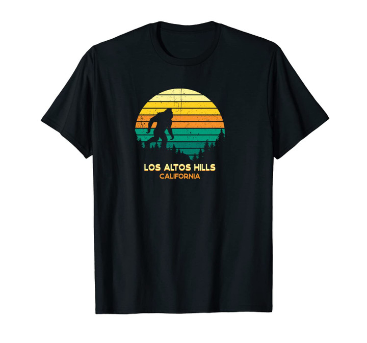 Retro Bayou Los Altos Hills, California Bigfoot Souvenir Unisex T-Shirt