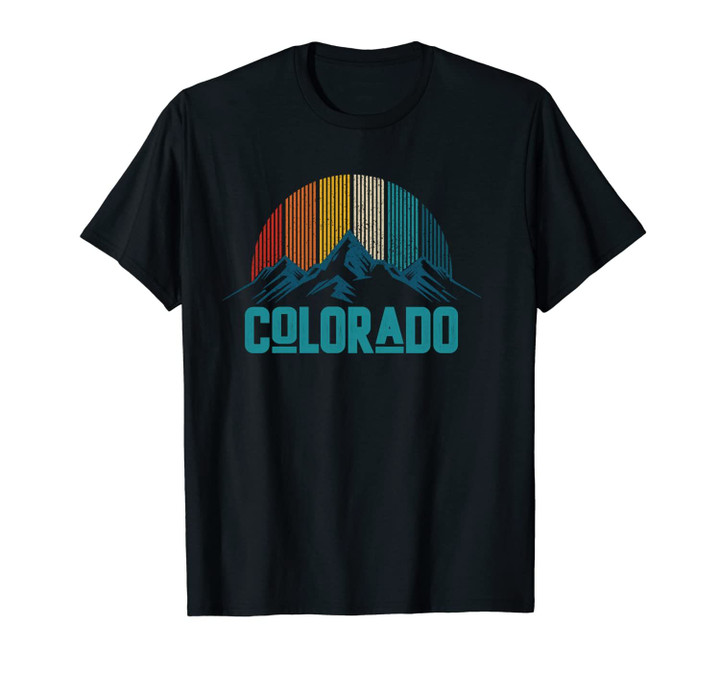 Colorado Vintage Rocky Mountains Nature Hiking Souvenir Gift Unisex T-Shirt