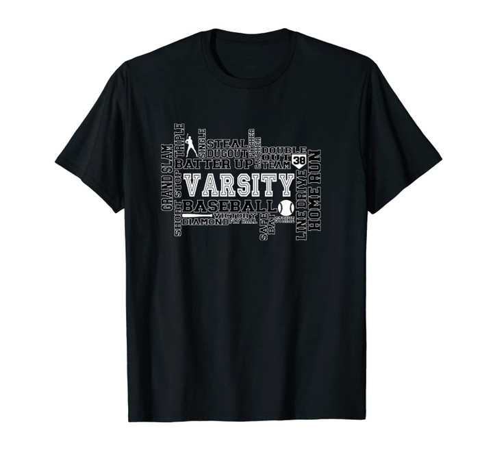 Varsity Baseball Number 38 Jersey Under Garment Thirty Eight Unisex T-Shirt