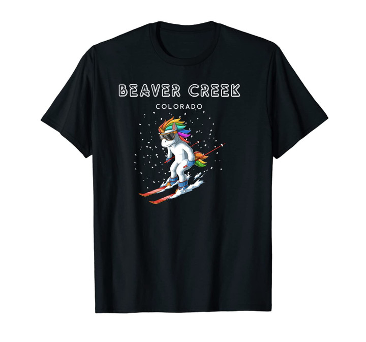 Beaver Creek Colorado - Unicorn USA Ski 80s Retro Gift Unisex T-Shirt