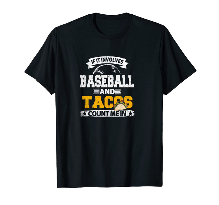 Love Baseball and Tacos Fun Mexican Food Lover Unisex T-Shirt