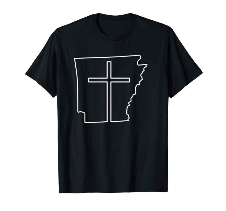Arkansas with Cross - Religious Art DTF555c Unisex T-Shirt