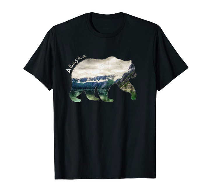 Alaska, Bear, Nature, Grizzly Bear Birthday, Christmas Gift Unisex T-Shirt