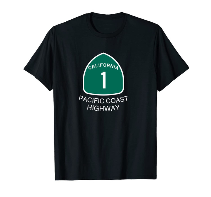 Highway Route 1 Unisex T-Shirt California Pacific Coast Road Trip