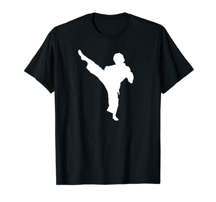 Silhouette Karate Fighter Shotokan Martial Arts Taekwondo Unisex T-Shirt
