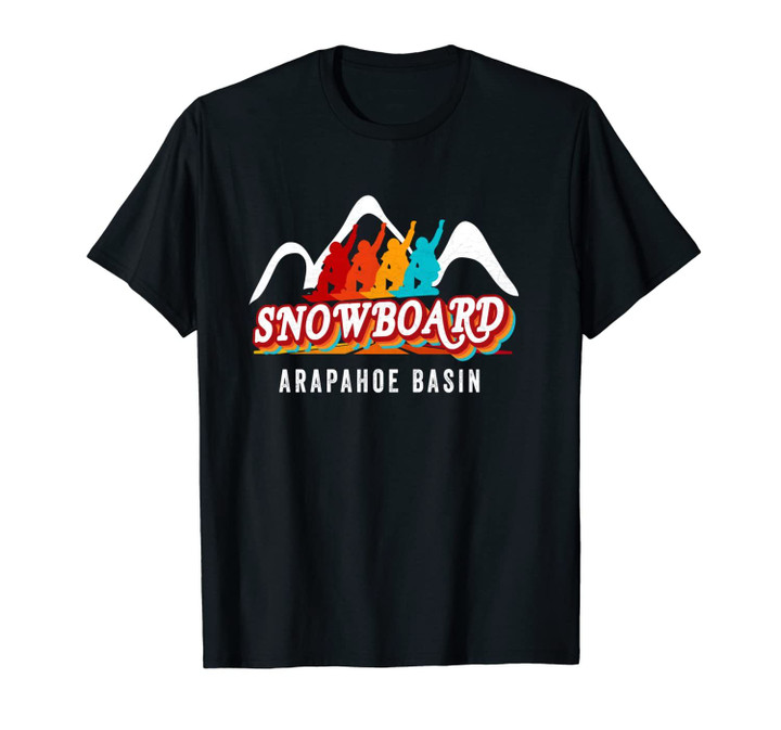 Snowboard Arapahoe CO Retro A Basin Vintage Colorado Unisex T-Shirt