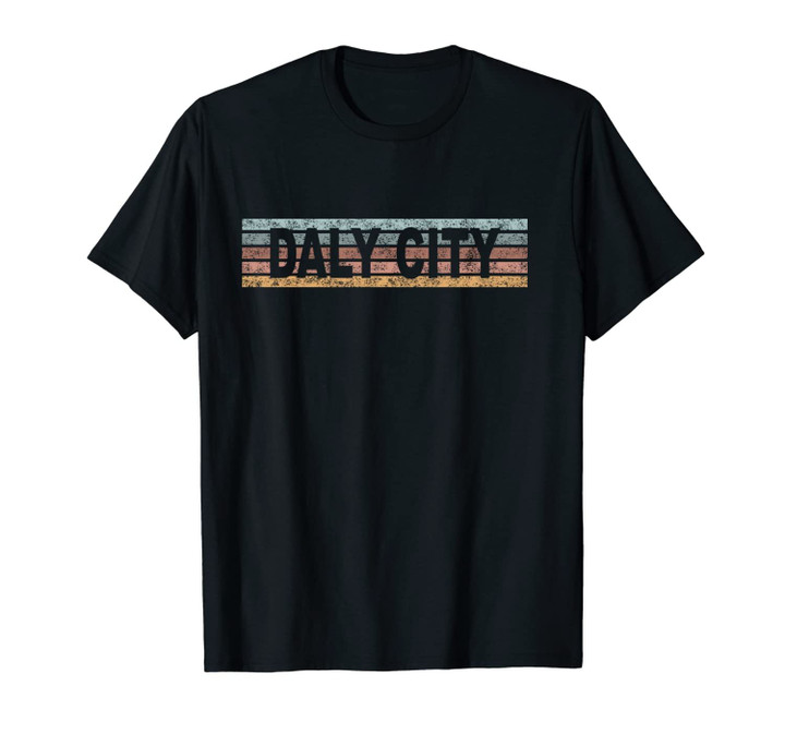 Daly City California CA USA Retro Unisex T-Shirt
