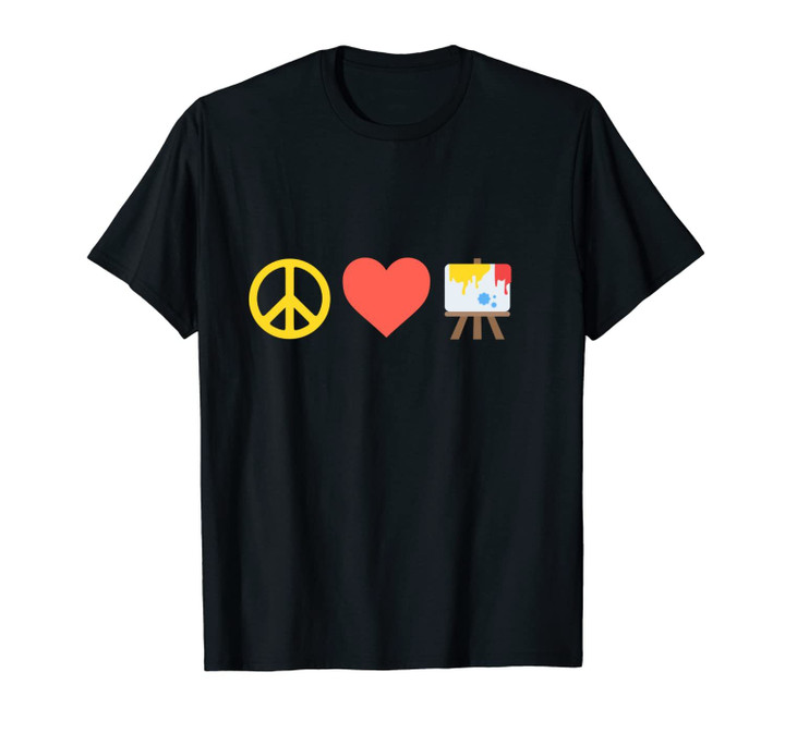 Peace Love Art Unisex T-Shirt