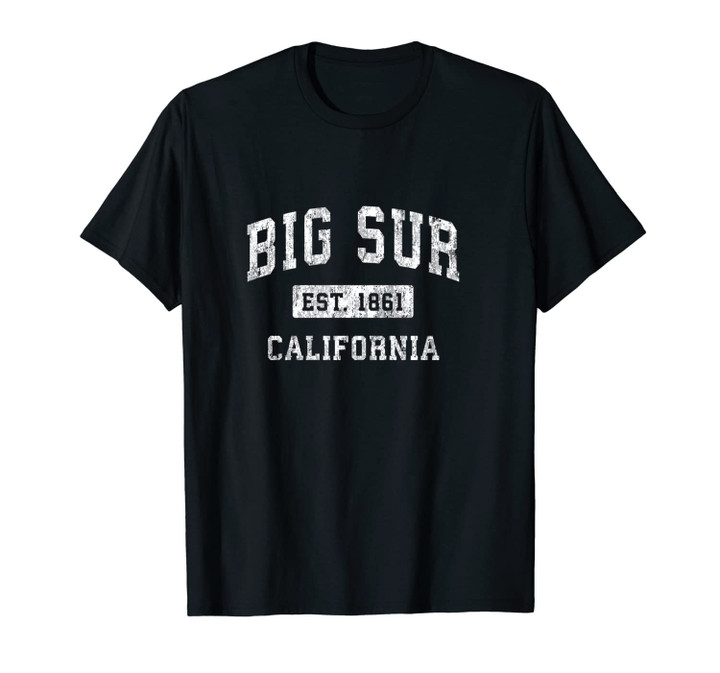 Big Sur California CA Vintage Established Sports Design Unisex T-Shirt