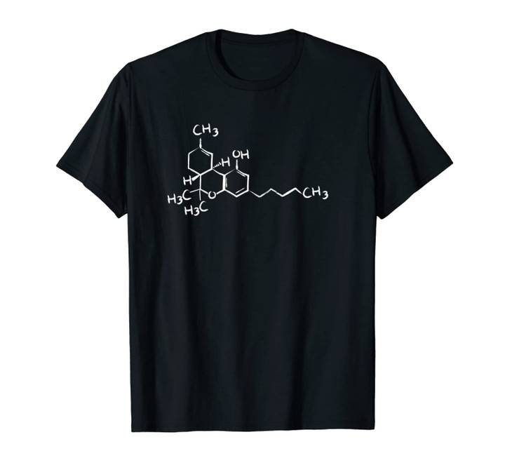 THC Molecule 420 Weed Pot Cannabis Unisex T-Shirt Art Gift Chemist