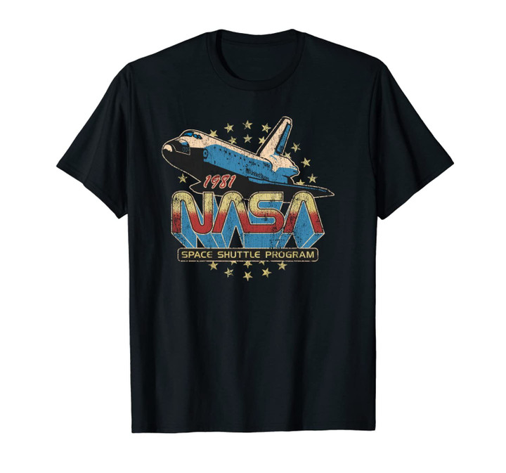 NASA Space Shuttle Program 1981 Distressed Graphic Unisex T-Shirt