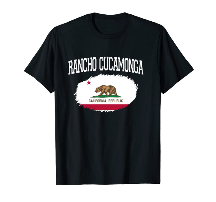 RANCHO CUCAMONGA CA CALIFORNIA Flag Vintage Sports Men Women Unisex T-Shirt
