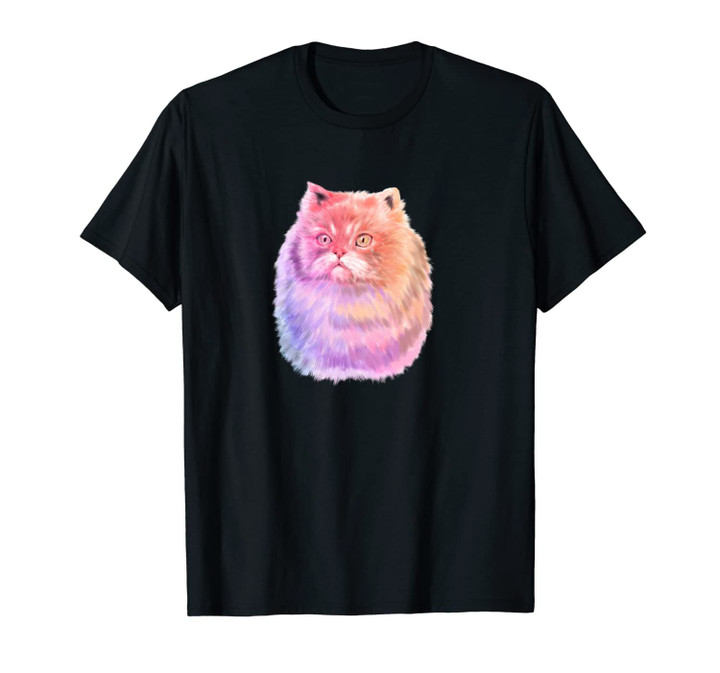 Cute Himalayan Cat Gift For Kitten Lovers Colorful Art Kitty Unisex T-Shirt