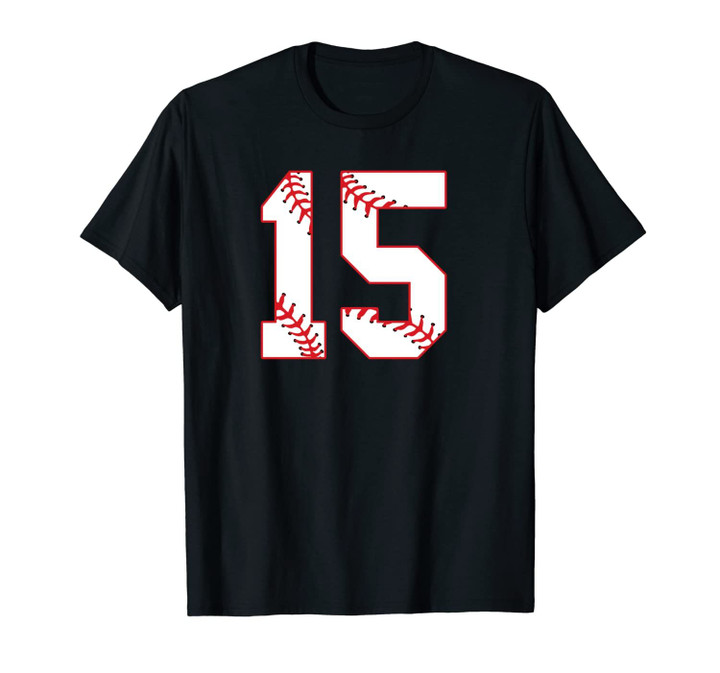 Baseball 15 Years Old Birthday Gift Softball Boys Girls Unisex T-Shirt