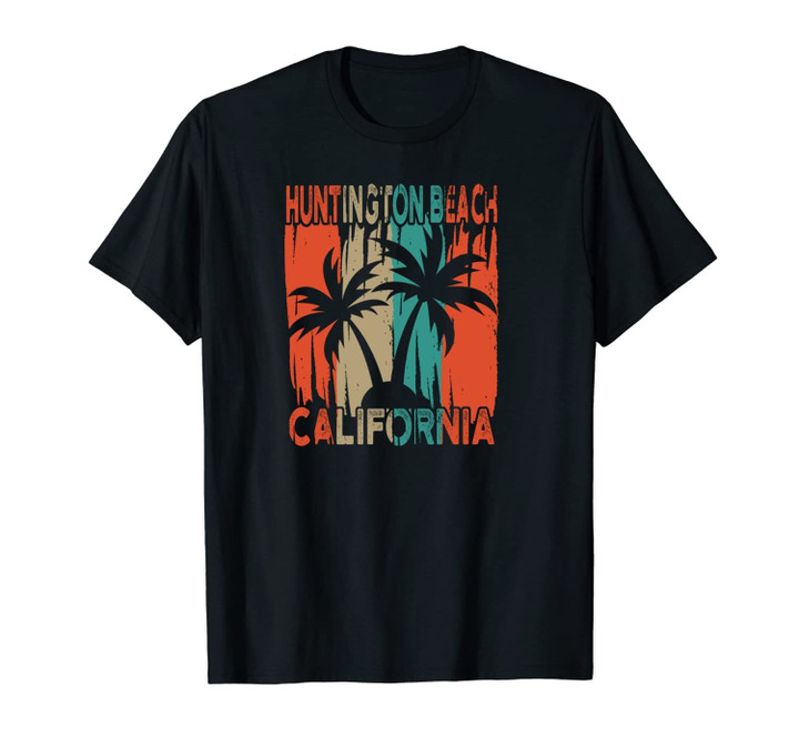 Huntington Beach California Retro Unisex T-Shirt