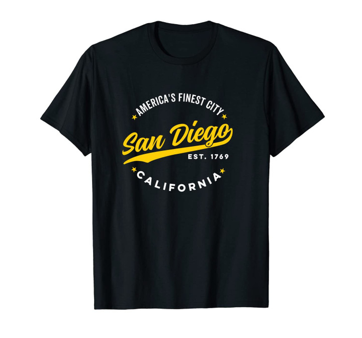Vintage San Diego America's Finest City California Orange Unisex T-Shirt