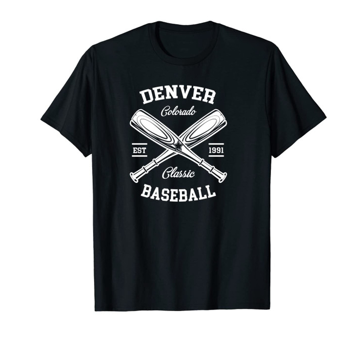 Denver Baseball, Classic Vintage Colorado Retro Fans Gift Unisex T-Shirt