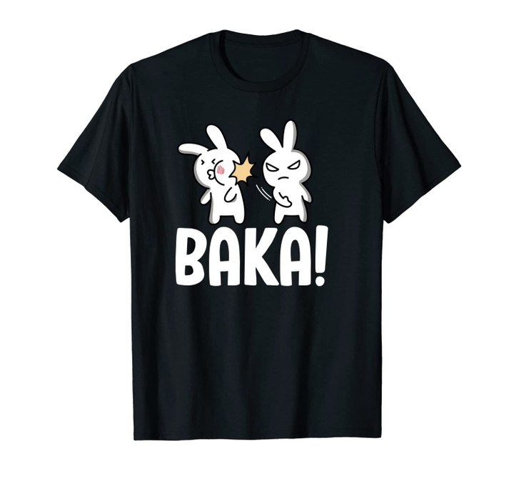 Baka Rabbit Slap Funny Anime Lover Japanese Cute Kawaii Unisex T-Shirt