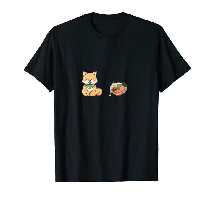 Shiba Inu Japanese Ramen Lover Funny Dog Cute Anime Gift Unisex T-Shirt