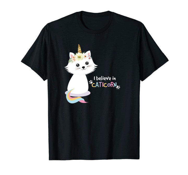 Cat Unicorn Shirt - Unicat Anime Cat I believe in Caticorn Unisex T-Shirt