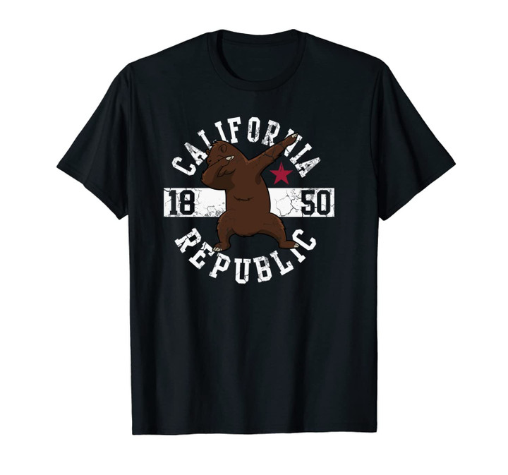 California Republic Dabbing Bear Gift Unisex T-Shirt
