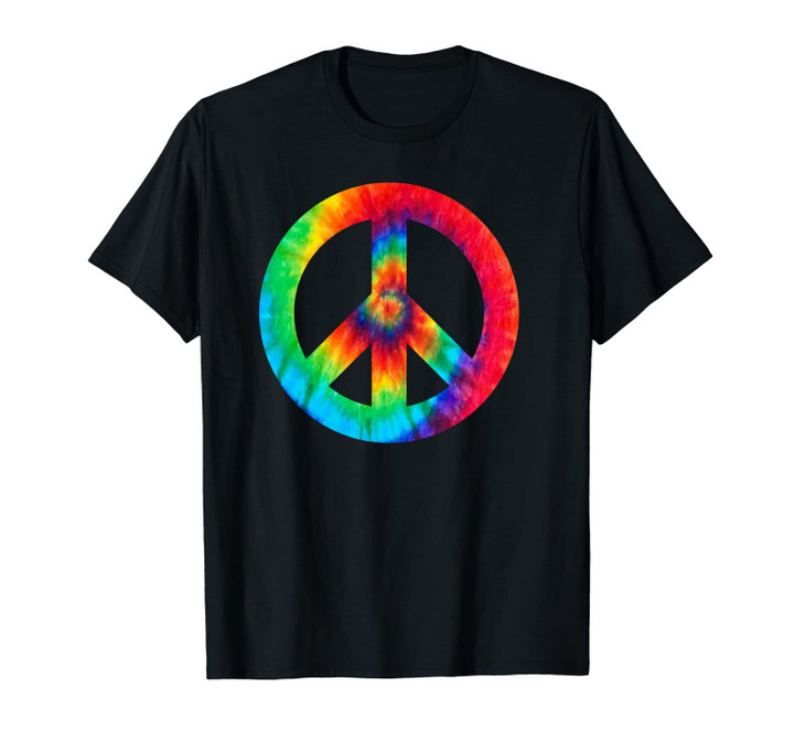 Cool Peace Sign Tie Dye For Boys And Girls Unisex T-Shirt