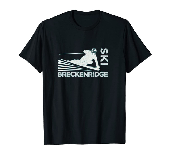 Ski Breckenridge Colorado Design - Vintage Snow Ski Unisex T-Shirt