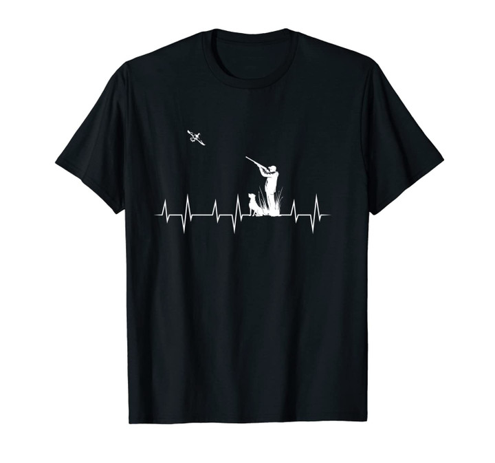 Duck Hunting Heartbeat | Cute Animal Hunter Funny Hunt Gift Unisex T-Shirt