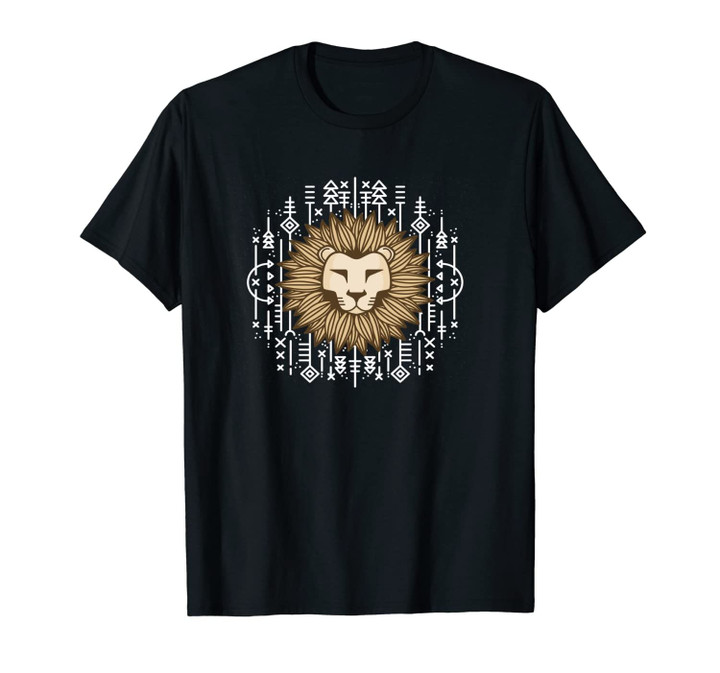 Tribal Art Lion Unisex T-Shirt