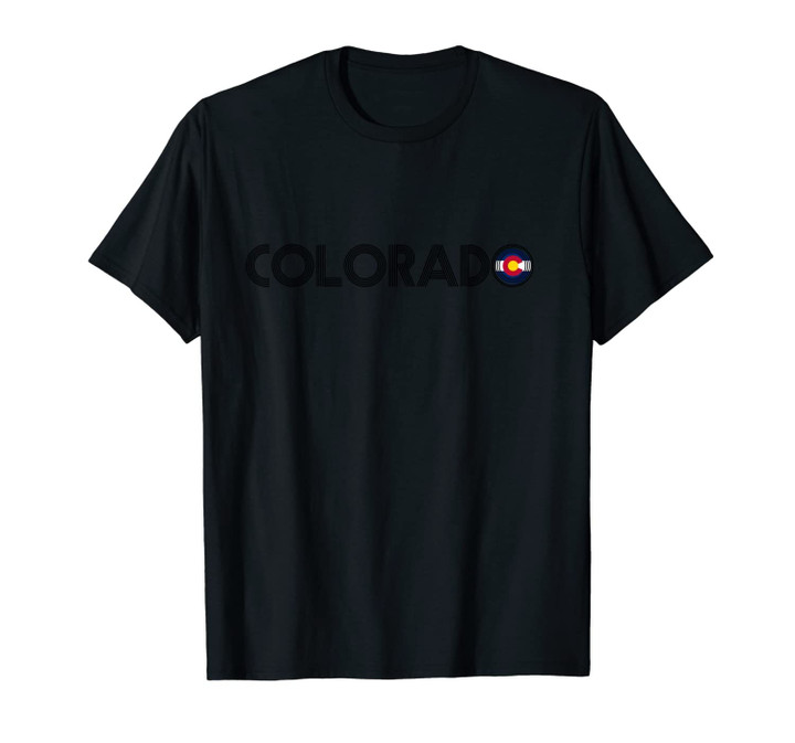 Colorado Unisex T-Shirt flag text