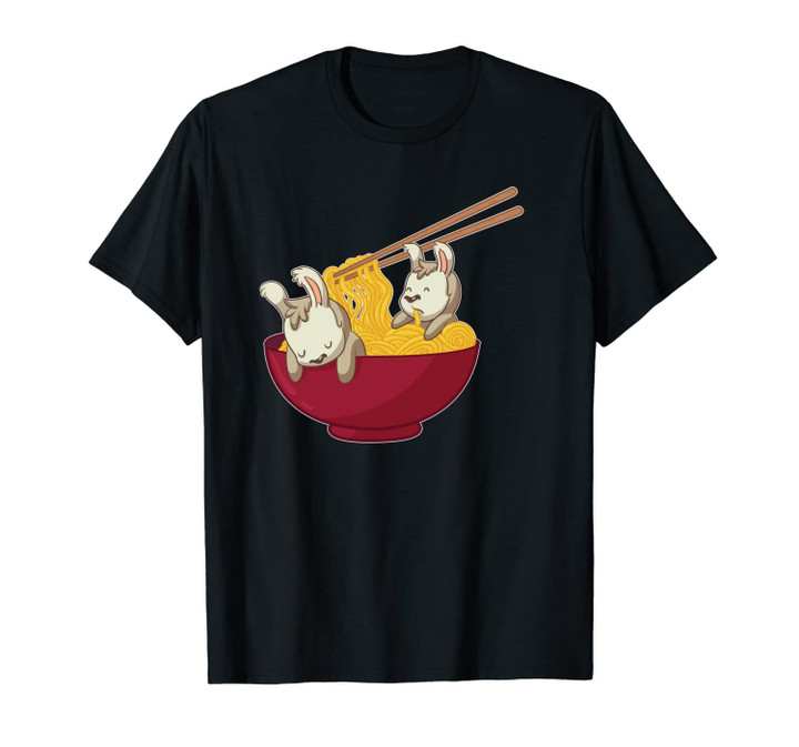 Kawaii Anime Japanese Ramen Noodles Alpaca Llama Gift Unisex T-Shirt