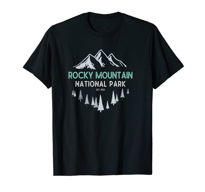 Rocky Mountain Vintage National Park Colorado Souvenir Unisex T-Shirt