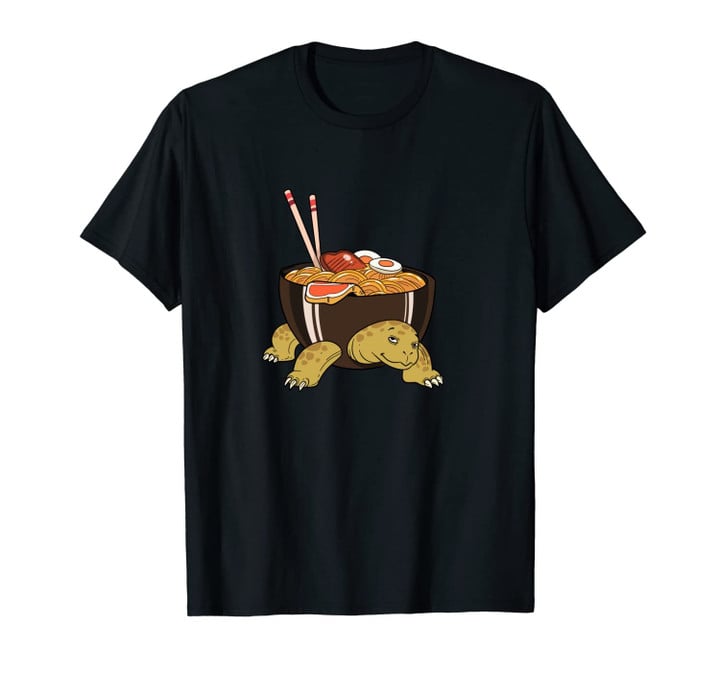 Tortoise Japanese Ramen Noodles Gift Product Kawaii Anime Unisex T-Shirt