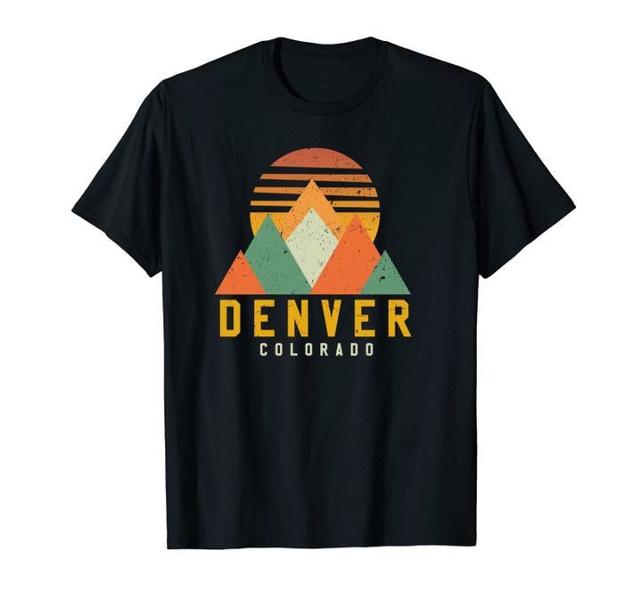 Denver Unisex T-Shirt Pullover - Colorado Mountains Vintage Gift Unisex T-Shirt