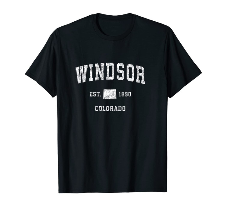 Windsor Colorado CO Vintage Athletic Sports Design Unisex T-Shirt