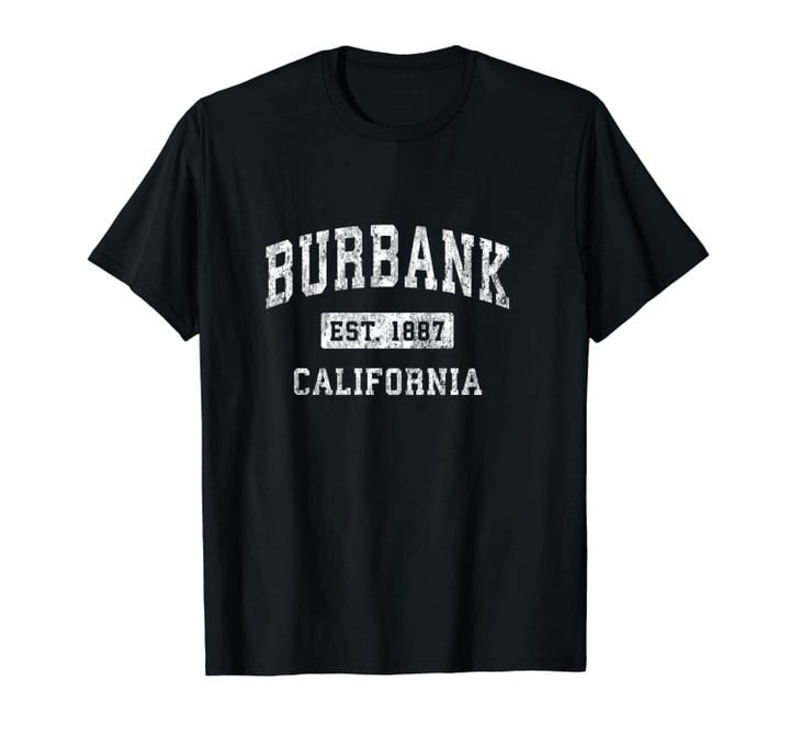 Burbank California CA Vintage Established Sports Design Unisex T-Shirt